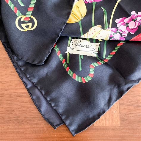 fake gucci silk scarf top|gucci diamante scarf.